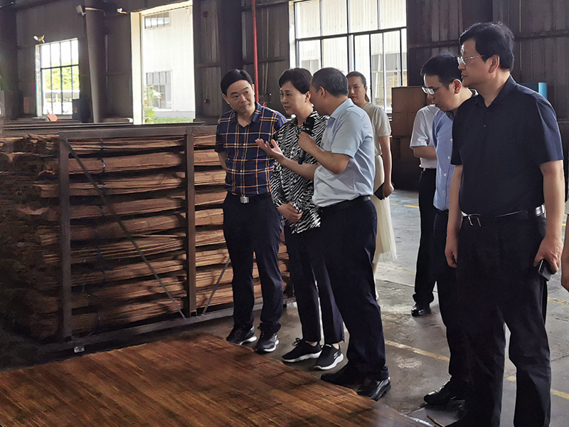 黃蘭香書記一行深入桃花江竹材生產(chǎn)車間調(diào)研 黃蘭香書記一行深入桃花江竹材生產(chǎn)車間調(diào)研