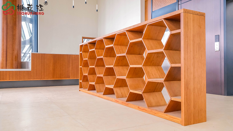 竹多邊形書架 竹多邊形書架